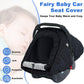 Fairy Baby Winter Car Seat Cover For Baby Carseat With Mesh Window(Black),Infant Warm&Cozy Car Seat Covers Baby For Travel, Wate
