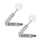 Booginhead Pacifier Clip Baby Pacifier Holder Pacigrip 2-Pack, Gray Chevron