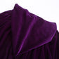 Knelor Kids Hooded Velvet Cloak Robe Halloween Cosutme Cape Fancy Cosplay Costumes 3 To 16 Years (S/Age 3-4, Purple)