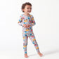 Gerber Unisex Baby Toddler Buttery Soft 2-Piece Snug Fit Pajamas With Viscose Made From Eucalyptus, Construction, 18 Months