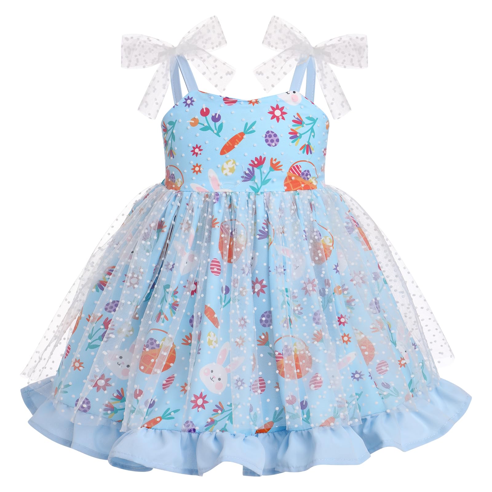 Idopip 1St Easter Outfit For Baby Girls Tutu Dress Rabbit Carrot Summe – Cutebab WBBAPB0CHW1C7YT