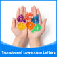Odoorgames 78 Pcs Translucent Lowercase Letters - Learning Toy for Light Table Accessories and Manipulatives