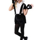 Fun Costumes Hip Panda Costume for Girls Kids Panda Outfit - Medium - Black