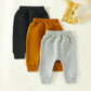 Yoawdats Baby Boys' 3-Pack Pull-On Jogger Pants Knit Pants Classic Fit Elastic Waist Kids Toddler Pants Multipacks Long Pants Bl