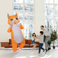 M Mh Zone Inflatable Cat Costume For Kids Funny Halloween Costumes Cosplay Fantasy Blow Up Costume Orange White