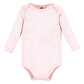 Hudson Baby Unisex Baby Cotton Long-Sleeve Bodysuits, Pink Penguin 3-Pack, 3-6 Months