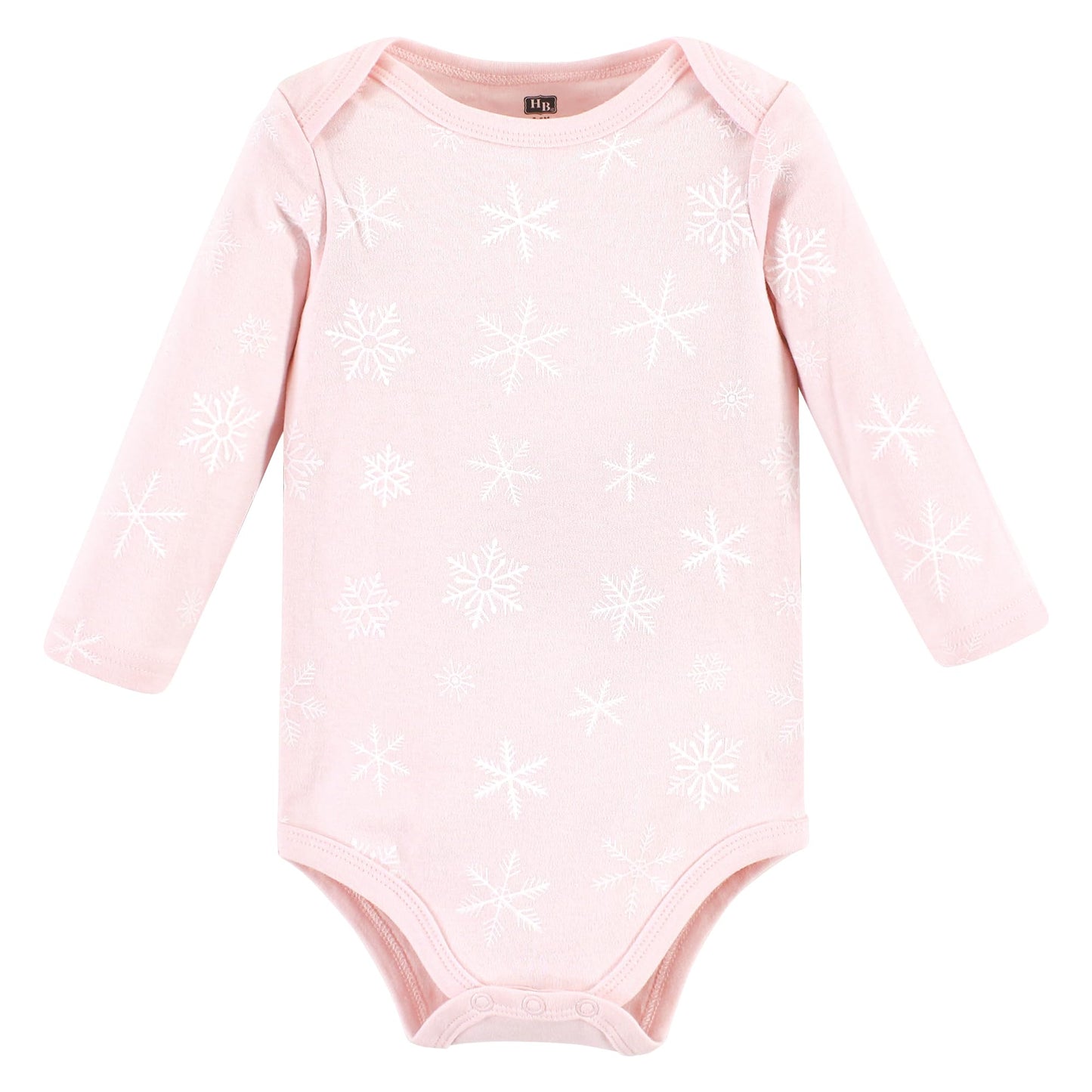 Hudson Baby Unisex Baby Cotton Long-Sleeve Bodysuits, Pink Penguin 3-Pack, 3-6 Months