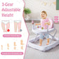 Honey Joy Baby Walker, Foldable Toddler Walker With Toys, Learning-Seated Or Walk-Behind For Boys And Girls, Adjustable Height,
