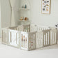 UFO Portable Foldable Playpen - Extra Large Baby & Toddler Play Yard, 14 Panels, Grey