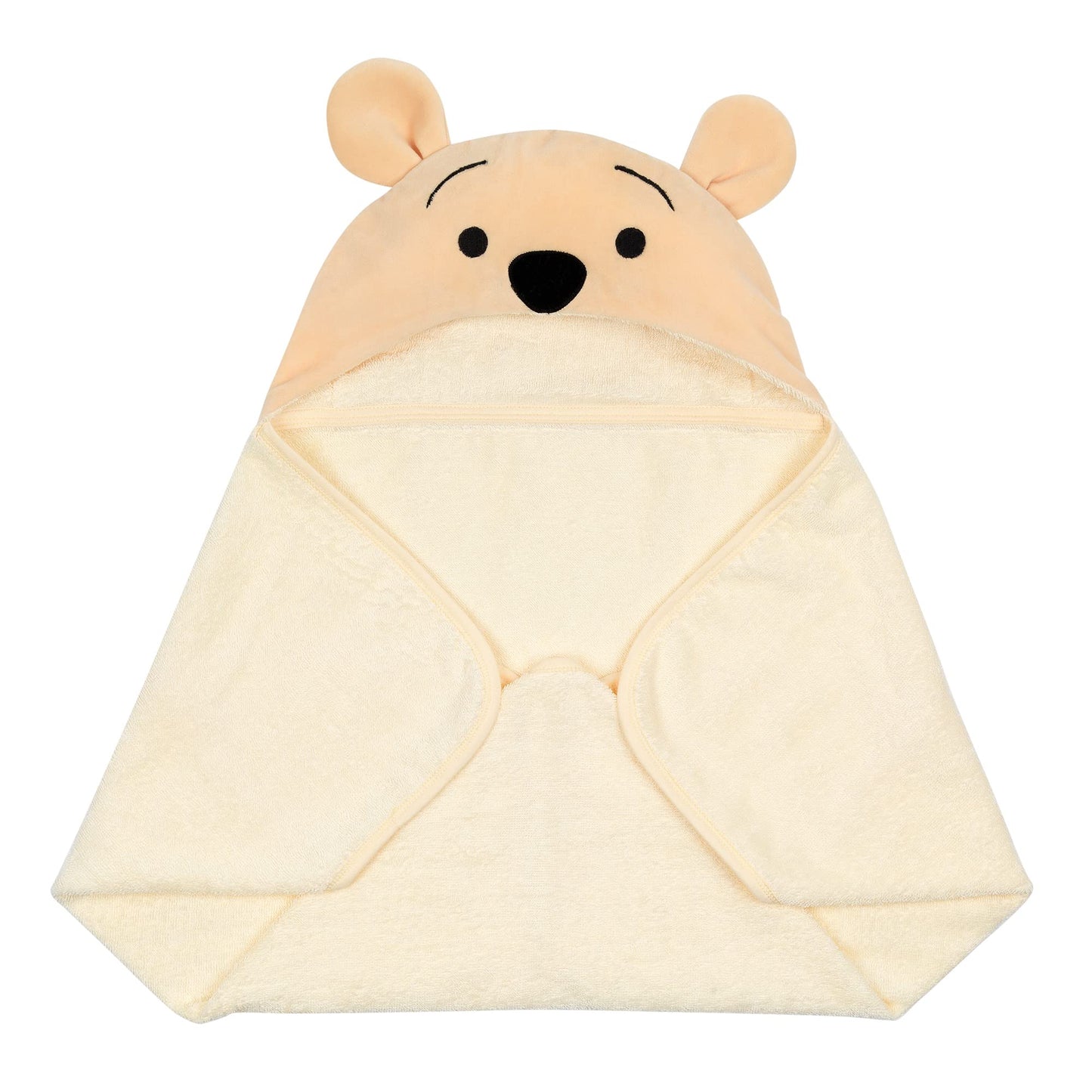 Lambs & Ivy Disney Baby Winnie The Pooh Tan Cotton Hooded Baby Bath Towel