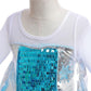 Dressy Daisy Girls' Ice Princess Dress Costume Birthday Halloween Christmas Fancy Party Dresses With Cape Size 5 Style B