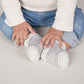 Fruit Of The Loom Baby 14-Pack Grow & Fit Flex Zones Cotton Stretch Socks - Unisex, Girls, Boys (12-24 Months, Grey Stripe)