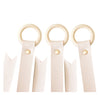 California Tot Faux Leather Bow Clip Organizers (Pale Pink Set of 3)
