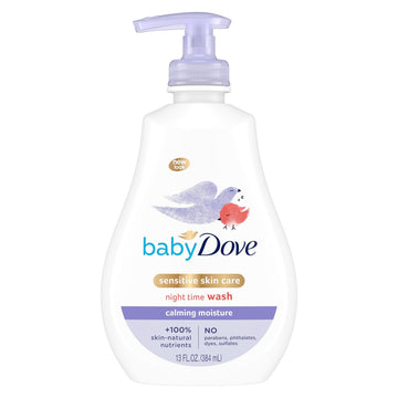 Baby Dove Sensitive Skin Care Baby Wash Calming Moisture For A Calming Bath Wash Hypoallergenic And Tear-Free, Washes Away Bacte