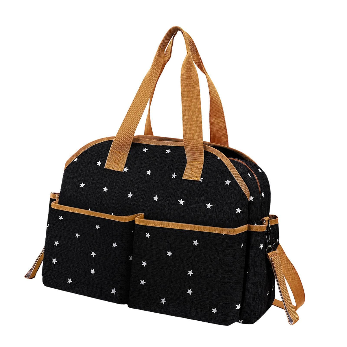 ATORSE Diaper Tote Handbag Stylish Shoulder Bag for Travel Bottle Baby Shower Gifts Black|Baby|Strollers & Accessories|Stroller 
