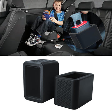 2 Pack Silicone Seat Belt Buckle Holder, Seat Belt Buckle Booster For Kids, Durable Silicone Material, Easy Access To The Buckle