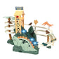 Gemprime Goods Dinosaur Climbing Slide Toy, Dinosaur Race Track Game Dino Car Track Adventure With Climbing Stairs, Lights & Mus