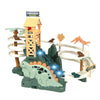 Gemprime Goods Dinosaur Climbing Slide Toy, Dinosaur Race Track Game Dino Car Track Adventure With Climbing Stairs, Lights & Mus