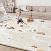Bg-Babygo Baby Play Mat 50'*78' Foldable Foam Baby Play Mat For Floor Reversible Waterproof Playmats For Babies Boy And Toddle