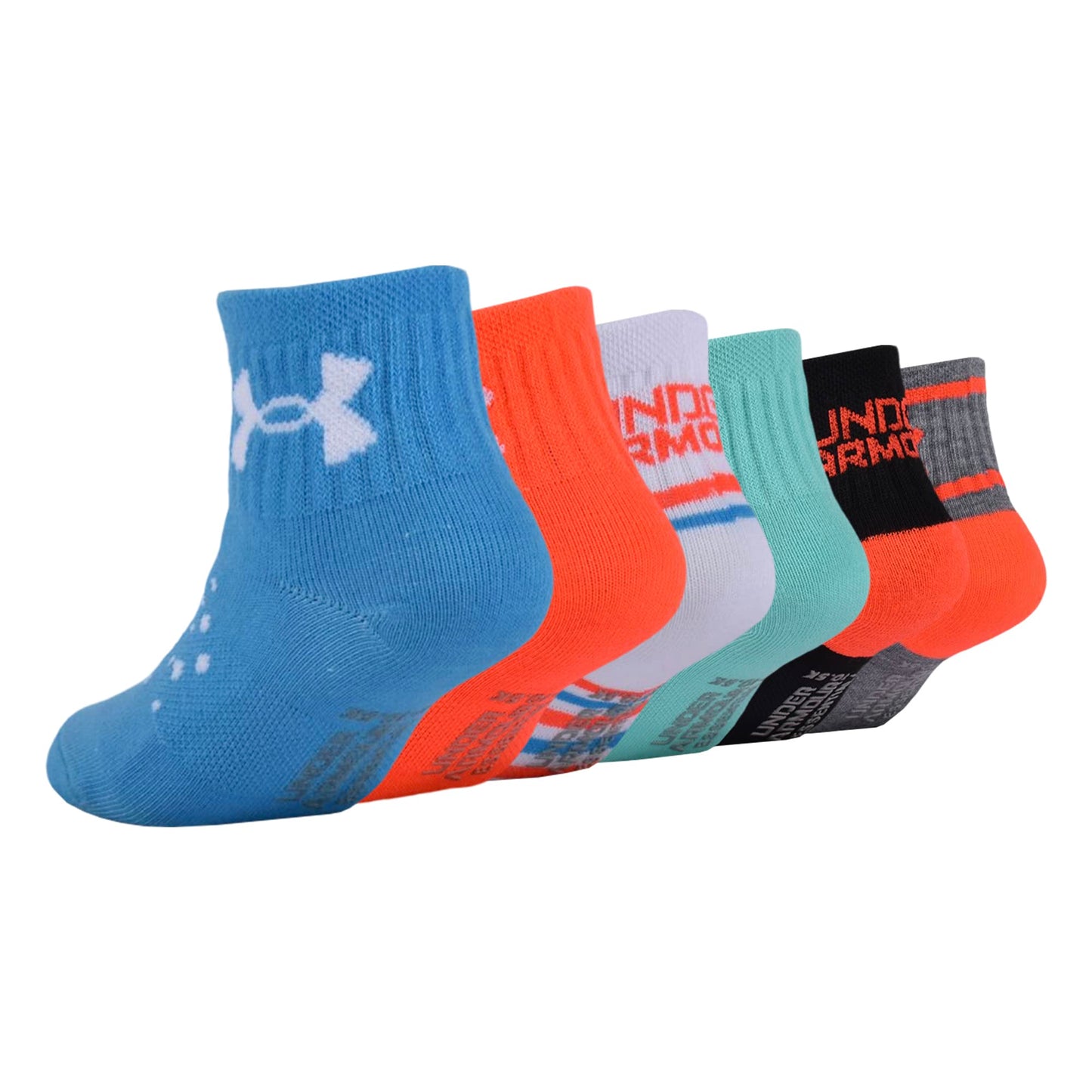 Under Armour Boys Multi Pack Quarter Sock, Holiday Multi, 0-6 Months Us