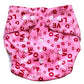Teeny Weeny Cute Reusable Cloth Diaper Washable Nappies Grid/Cotton (Pink Wop) (Colour May Vary/Assorted Colours)