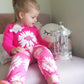 Fullfamous Baby Girl Clothes Gifts Outfits,Fall Winter Long Sleeve Romper And Pant Set Raspberry Sunflower Newborn