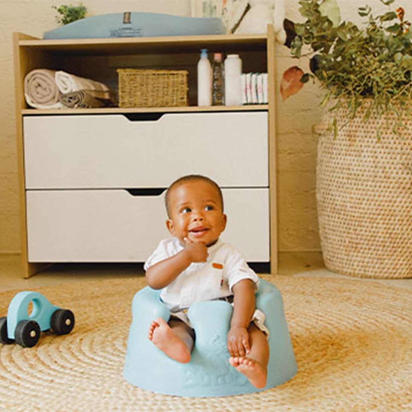 Bumbo Infant Floor Seat Baby Sit Up Chair And Baby Sitting Support For 3 To 12 Months Old With 3 Point Adjustable Safety Strap H