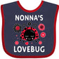 Inktastic Valentine 'S Day Nonna 'S Lovebug Baby Bib Navy And Red 39512