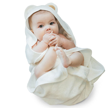 Natemia Premium Hooded Baby Towels - Ultra Soft Baby Bath Towel With Animal Design, Toddler Bath Towel, Newborn Towels For Boys