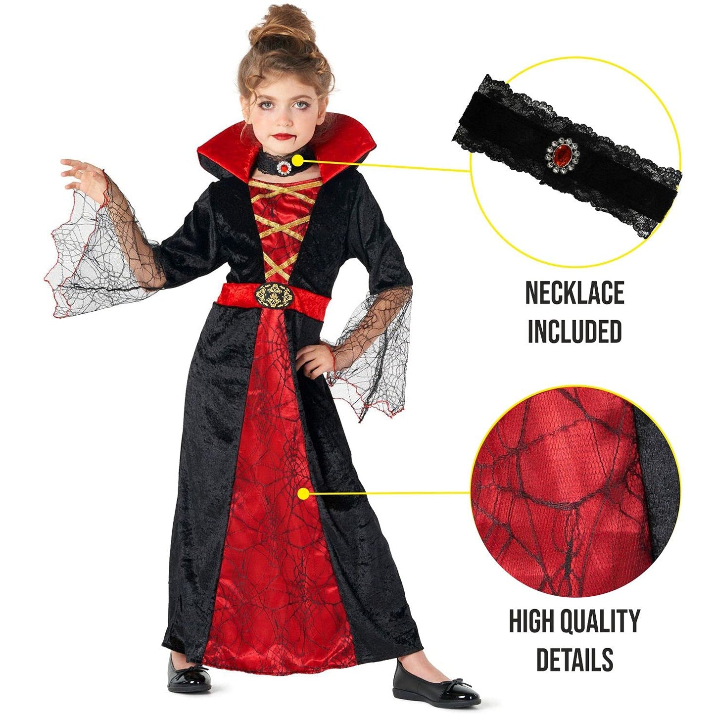 Morph Vampire Costume For Girls Vampire Girl Costume Girls Vampire Costume Kids Vampire Costume Vampire Halloween Costumes 3-4 Y