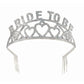 Forum Novelties Womens Sparkling Glitter Tiara Bride To Be, Silver, One Size Us