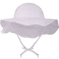 Baby White Hat Toddler Girl Sunhat 50+ Infant Spf Hat Protective Wide Brim Infant Bucket Hat Girls,12-24 Months