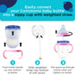 Botabee Pink Soft Spout - Transition Sippy Cup Kit For Comotomo 5 & 8 Oz Bottles - Conversion Kit Fits 5 Ounce & 8 Ounce Bottles
