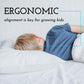 Toddler Pillow With Pillowcase 13X18, Kids Pillow For Sleeping, Toddler Pillow 2 Year Old, Better Neck Support Ergonomic Pillow