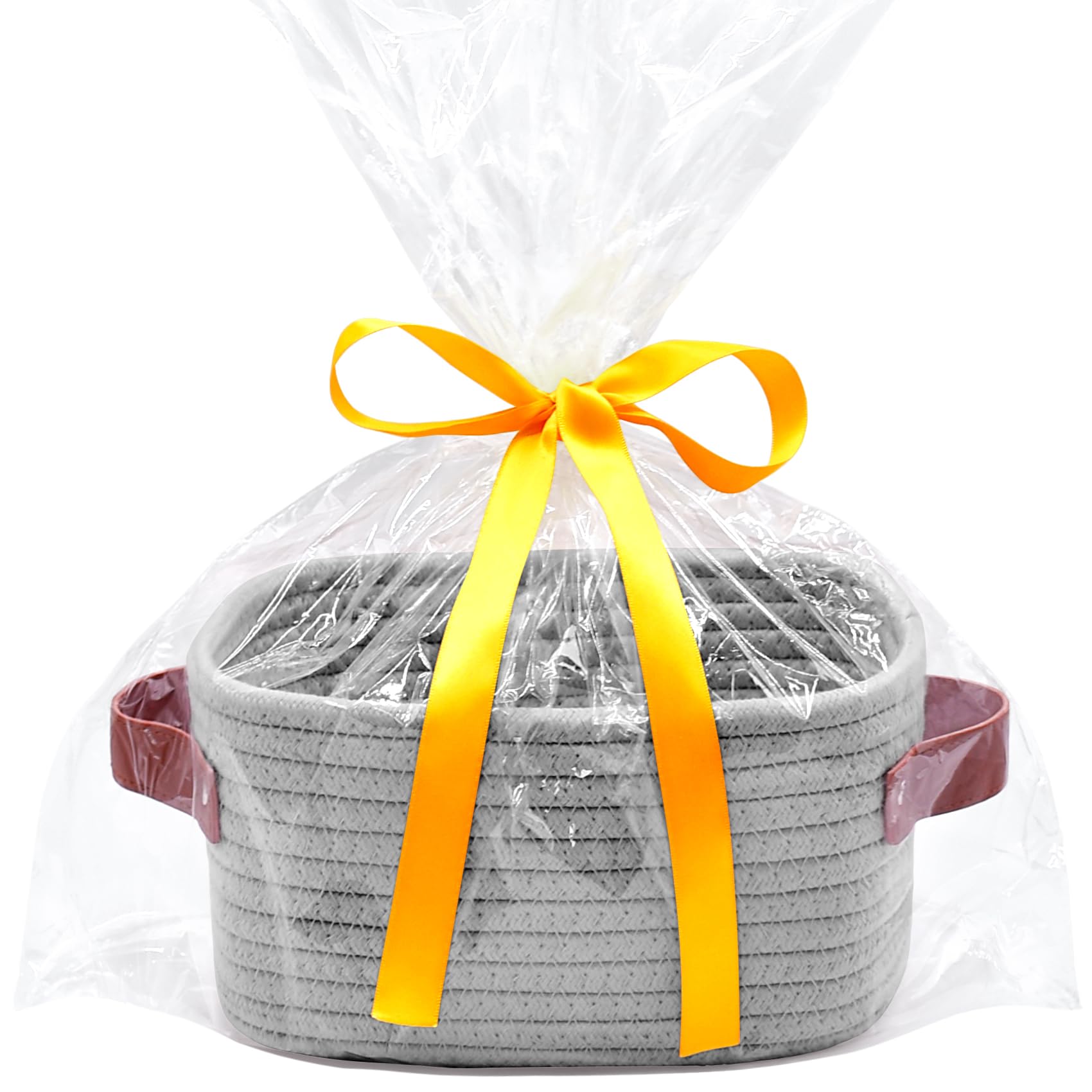 Abenkle Small Storage Basket, Mini Basket With Handle, Cotton Rope Wov – Cutebab WBCBBB0CVTZ5SF5