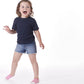 Gerber Baby Toddler 5-Pack Solid Short Sleeve T-Shirts Jersey 160 Gsm, Navy, 4T
