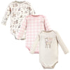 Hudson Baby Unisex Baby Cotton Long-Sleeve Bodysuits, Enchanted Forest, 6-9 Months