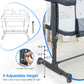 Infans 3 In 1 Baby Bassinet, Bedside Sleeper For Newborn, Folding Crib With Mattress, Travel Bag, Wheels, 4-Sided Mesh, Easy To