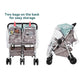 Double Stroller Rain Cover, Waterproof Weather Shield For Side By Side Baby Double Stroller, Twins Stroller Cover For Rain/Wind/