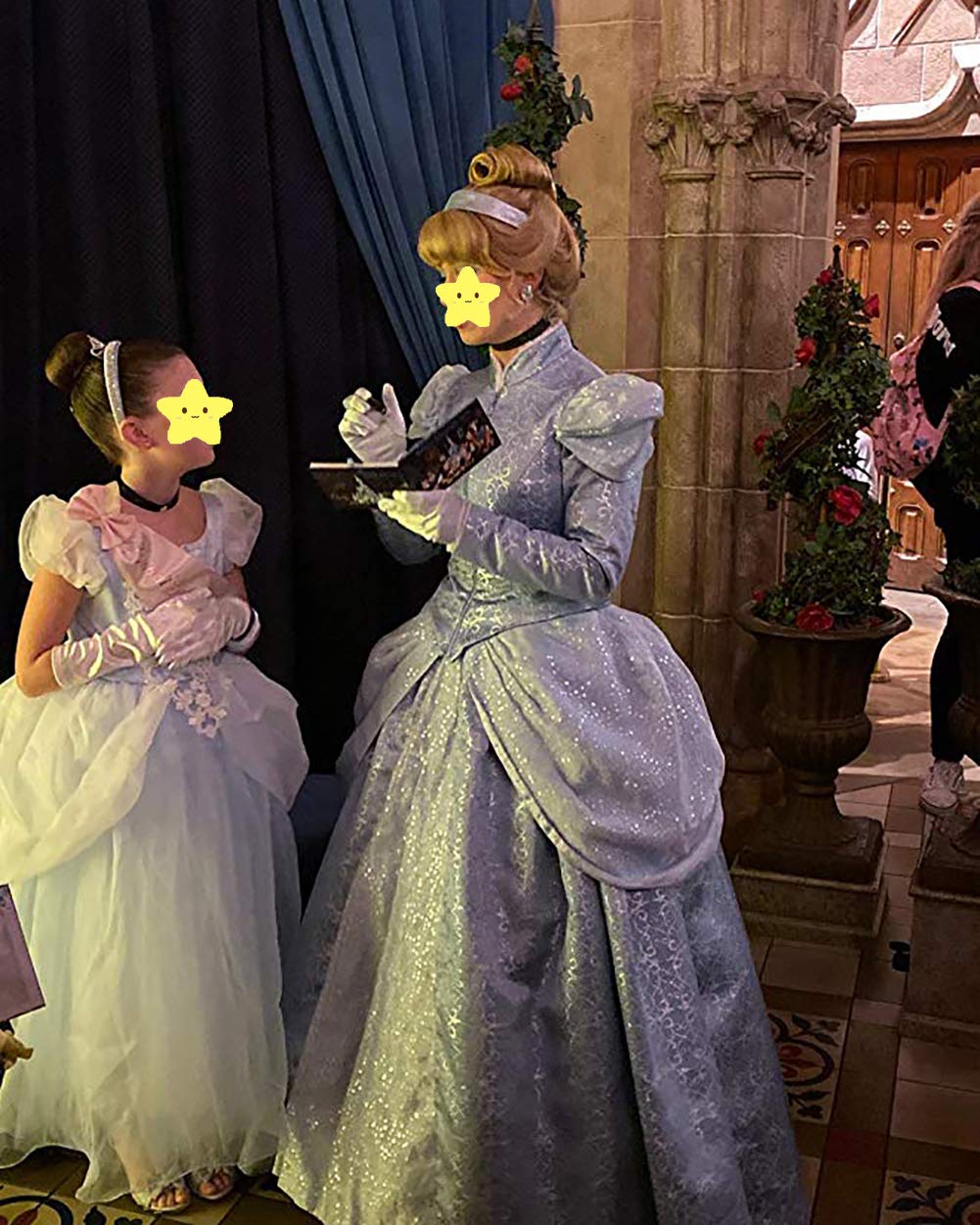 Jiaduo Girls Costume Accessories Headband Choker & Glove Set Princess Dress Up Hoop