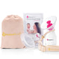 Naturebond Silicone Breast Pump With Lid, Stopper, Strap, Pouch Breastfeeding Essential Premium All In 1 Set 34Oz 100Ml (Premium