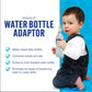Baby Buddy Aquasip Silicone Water Bottle Spout Adapter, Spill Proof, Reusable, And Bpa Free, White, 2 Pack