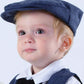 A&J Design Infant Boy Vintage Drivers Cap (3-6 Months, Navy Blue)