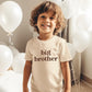Sanixjoo Big Brother Shirt For Toddler Promoted To Best Big Brother Announcement Baby Boys Summer Short Sleeve Clothes(Light Kha