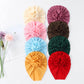 Angla 8 Pack Solid Cotton Turban Hats Large Flower Hair Bows Knot Wide Headwraps Beanie Muslim Islamic India Cap Bonnet Hat For