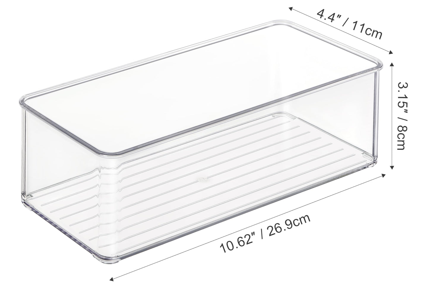 4 Pack Breastmilk Freezer Storage Container, Clear Storge Bins For Breastmilk Storage Bags Freezing Resuable Plastic Milk Yogurt