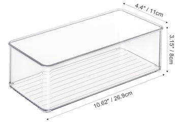 4 Pack Breastmilk Freezer Storage Container, Clear Storge Bins For Breastmilk Storage Bags Freezing Resuable Plastic Milk Yogurt