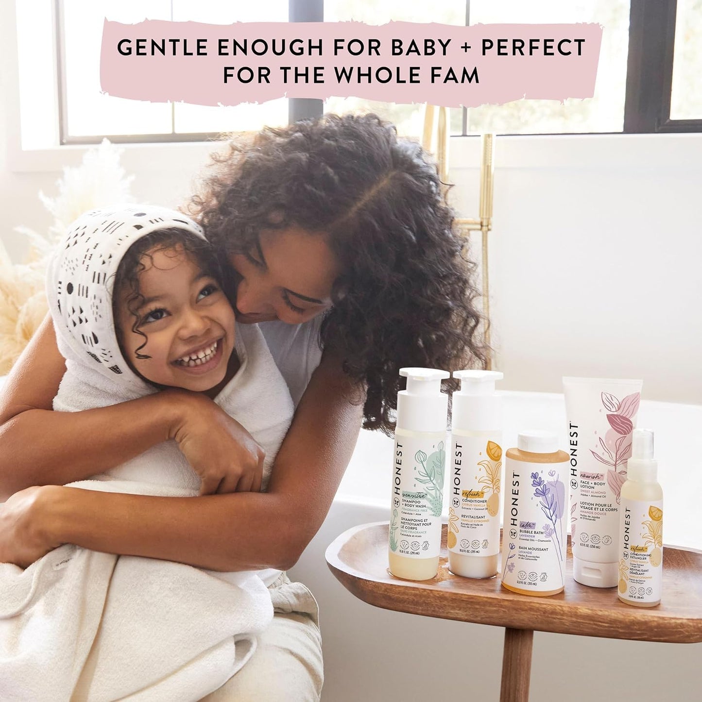 The Honest Company Foaming Bubble Bath | Gentle For Baby | Naturally Derived, Tear-Free, Hypoallergenic | Fragrance Free Sensiti