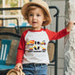 Toddler Boy Valentines Day Shirt Little Girls 6T Love Truck Long Sleeve Raglan Kids Shirts For Valentines Red Tees