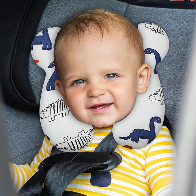 Baby Travel Pillow, Infant Kid'S Cushion Soft And Skin Friendly For Car Seat, Pushchair And Stroller (Style L)